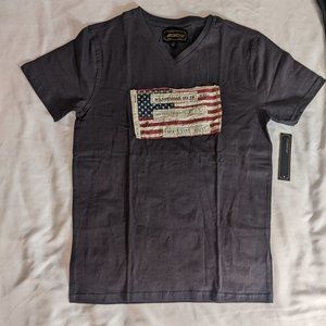 New Grunge-Americana! 4th of July Flag T Shirt! Medium